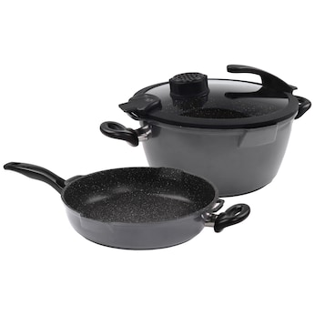 STONELINE SMELL WELL FUTURE Kochgeschirr-Set 4-teilig 24 cm | mit Deckel