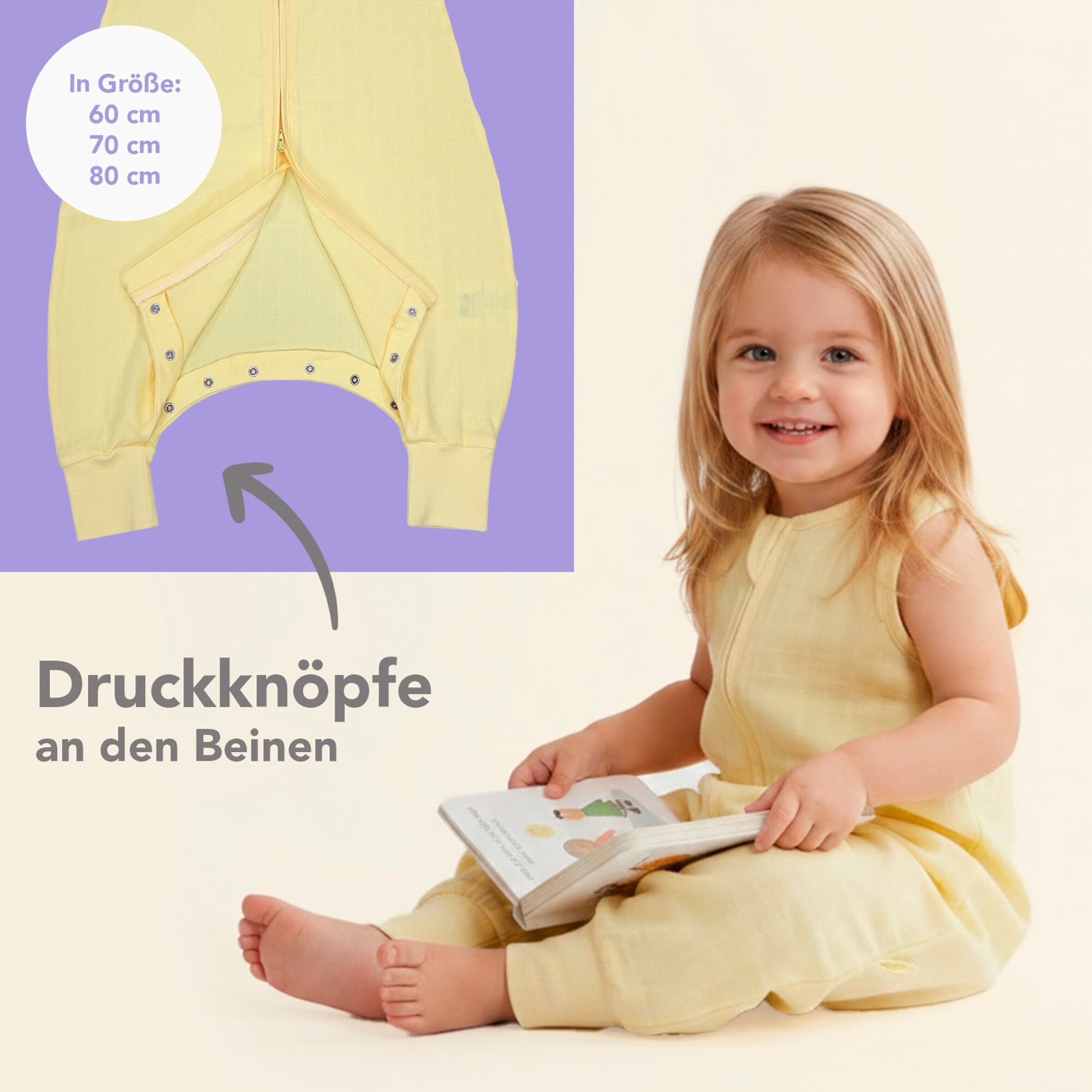 Schlummersack Schlafsack mit Füßen 0.5 Tog