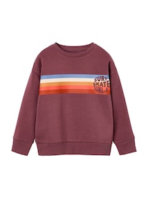 Sweatshirt mit Streifen-Print Jungen