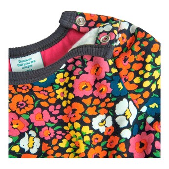 Sweatkleid langarm Blumen