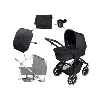 Kombikinderwagen Salsa 5 Air Trio-Set inkl. Wickeltasche, Sonnenschirm, Regenschutz und Becherhalter