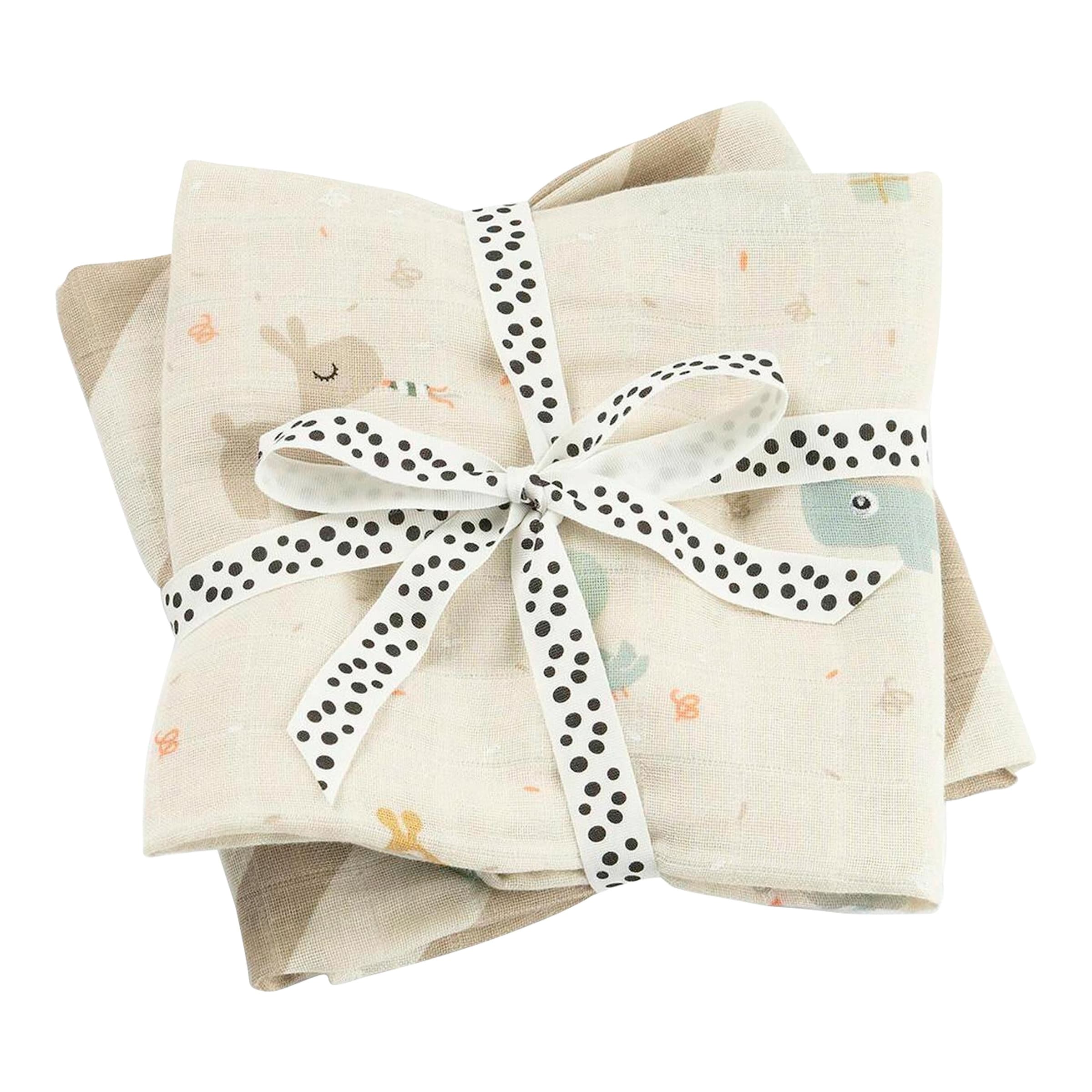 Lot de 2 carrés en gaze