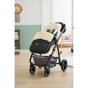 Lammfell-Fußsack Skaidi für Kinderwagen, Buggy