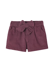 Baby Shorts aus Feincord mit Bindegürtel