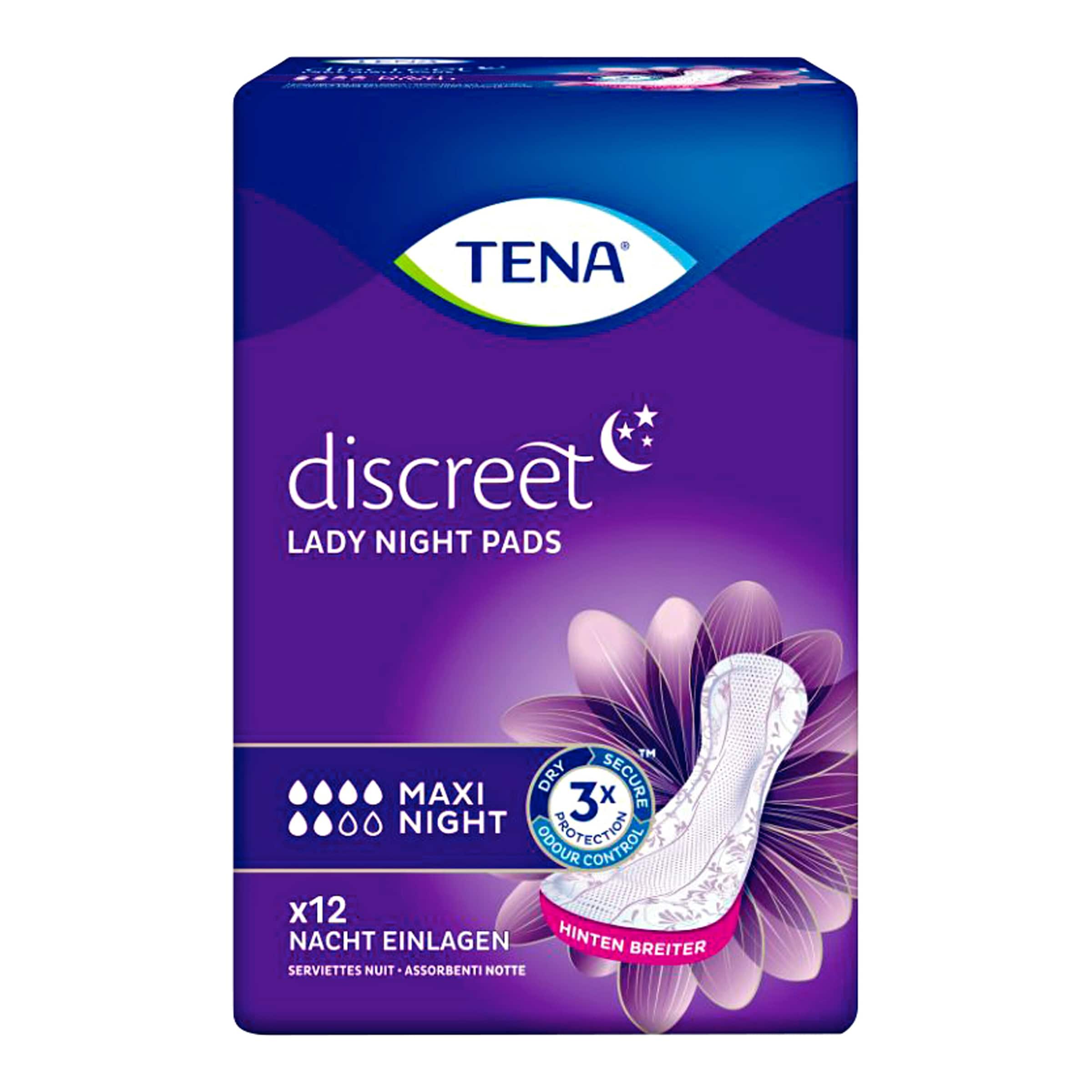 TENA Einlagen Lady discreet Maxi Night, 12 Stück