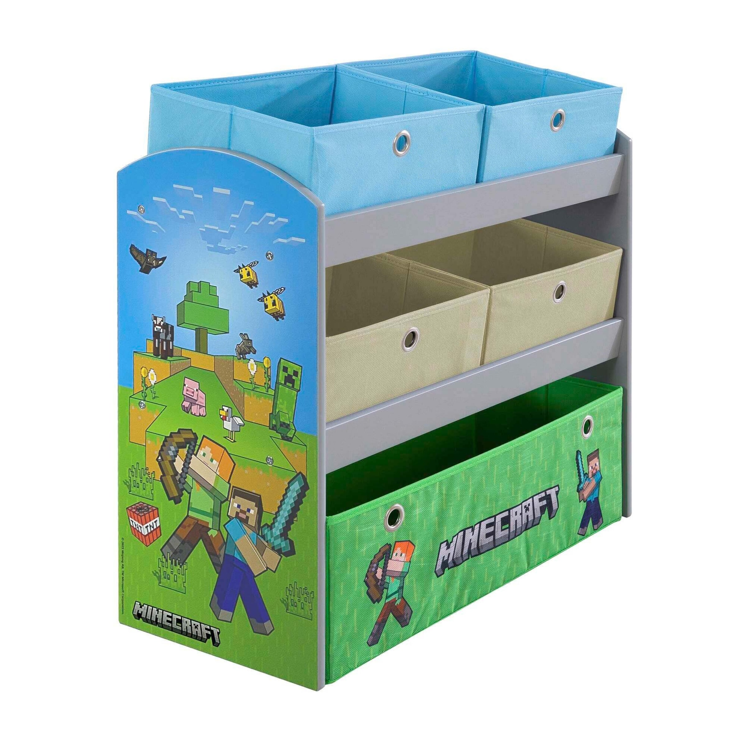 Thumbnail - Roba Spielregal mit Stoffboxen MINECRAFT