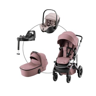 Kombikinderwagen SMILE 5Z CLASSIC Travel-Set inkl. Babyschale BABY-SAFE PRO und Isofix-Basis VARIOBASE 5Z