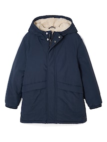 Jungen Kapuzenparka mit Kuschelfutter und Recycling-Wattierung