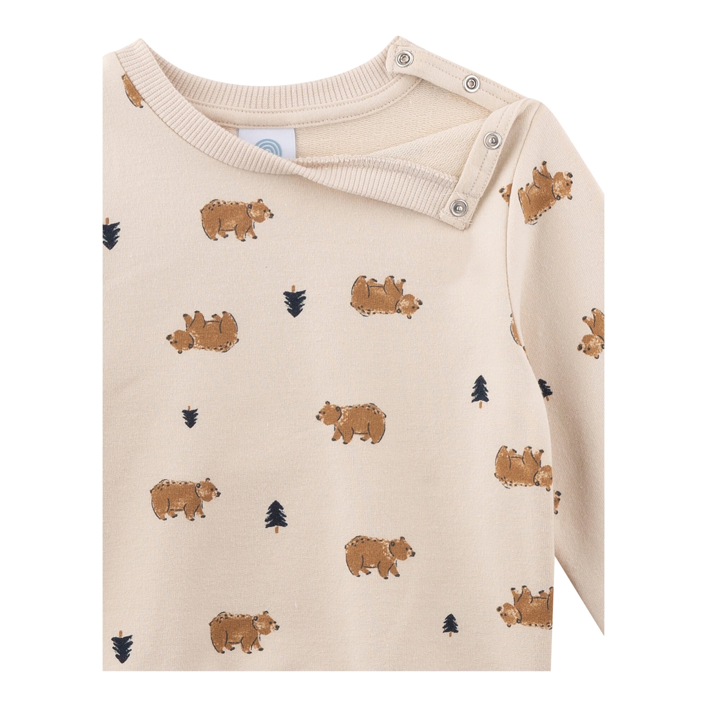 Sanetta Sweatshirt Bären natur/braun