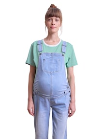 Latzjeans für Schwangerschaft & Stillzeit Mom-Fit, Bundweite verstellbar