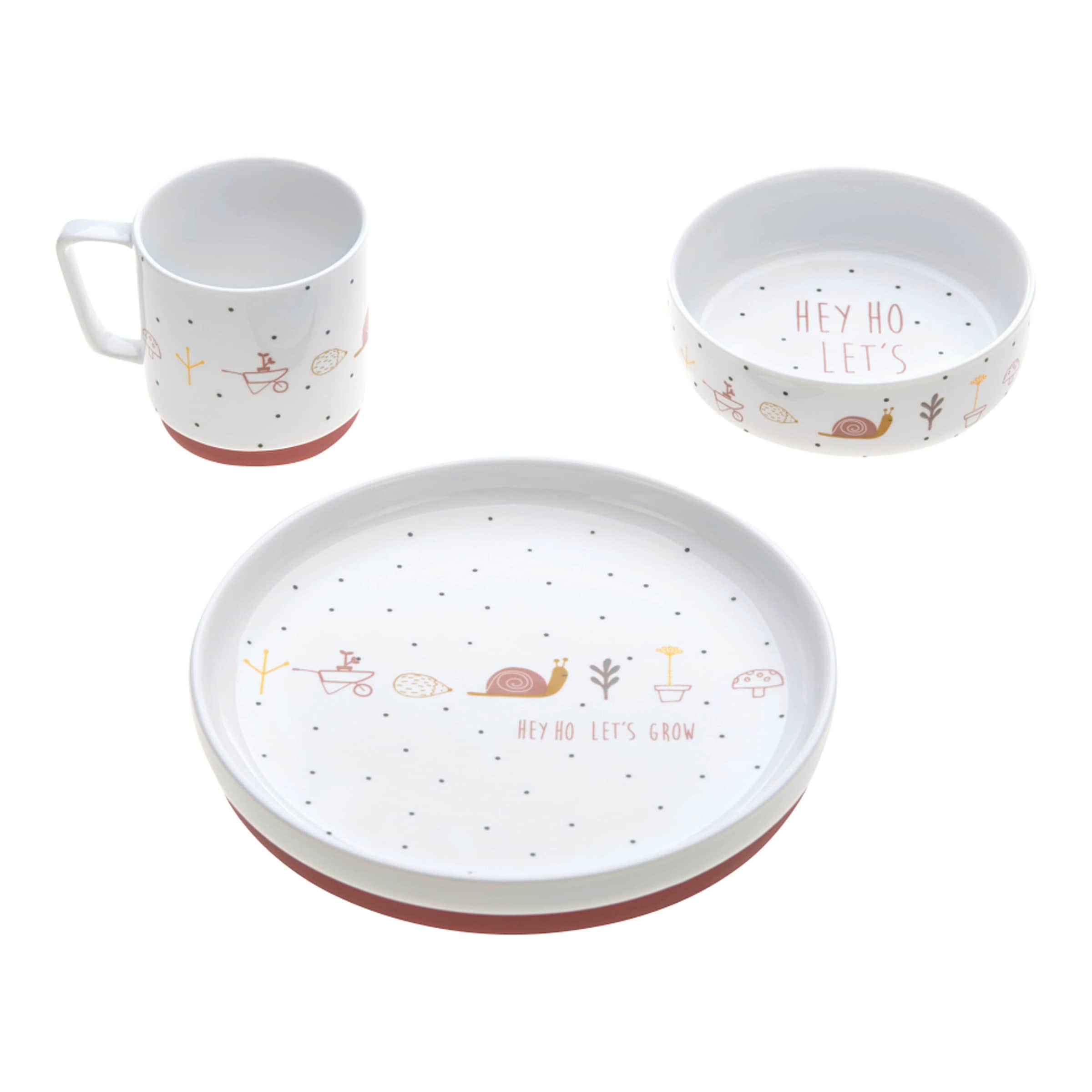 Lässig 3-tlg. Geschirrset Porzellan