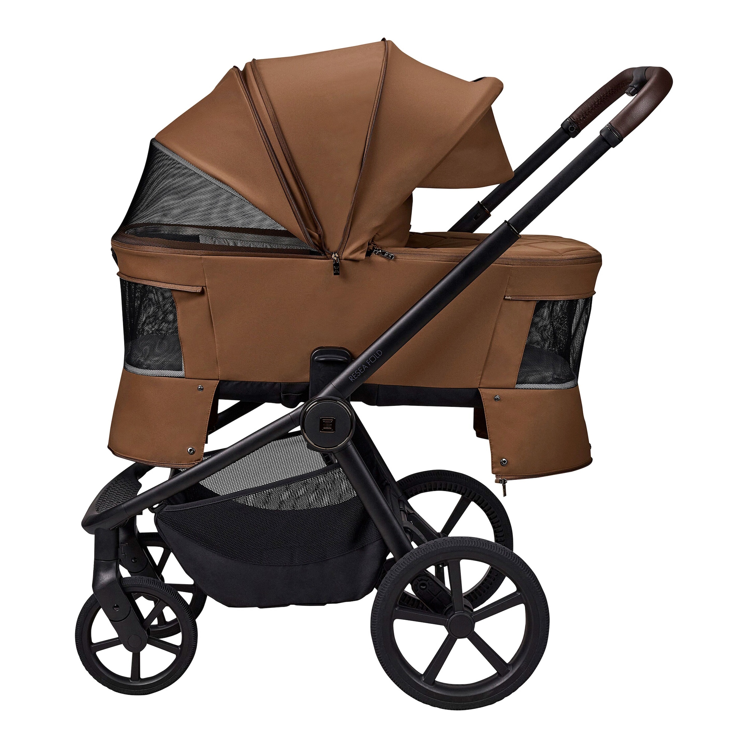 Moon Diamond Kombikinderwagen Resea FOLD cognac