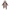 Combinaison avec capuche et pieds rabattables double face