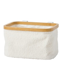Hängekorb für den Wickeltisch, Teddyfleece
