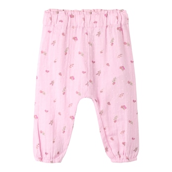 Pantalon en mousseline fleurs
