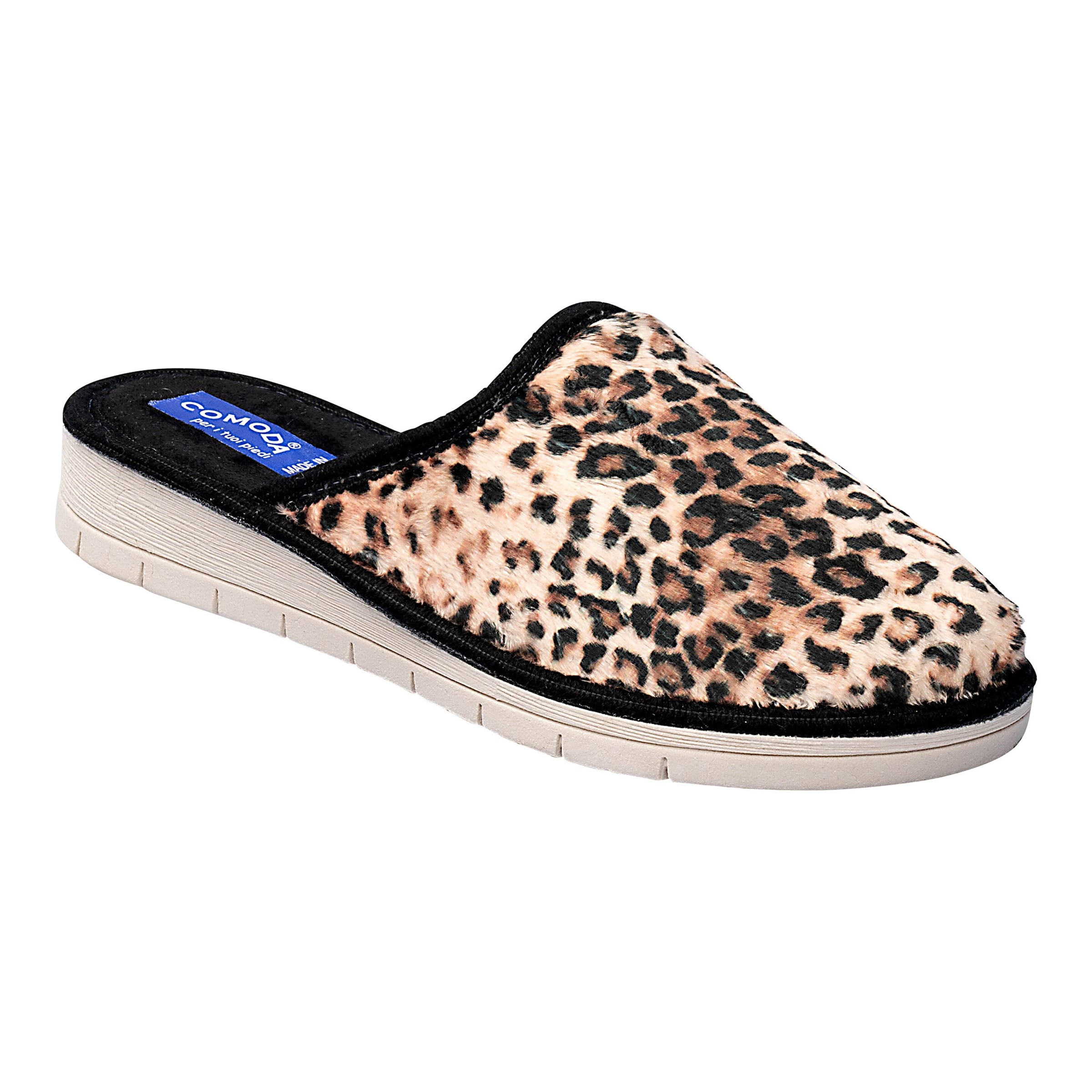 Damenhausschuh schwarz beige 36 Damen