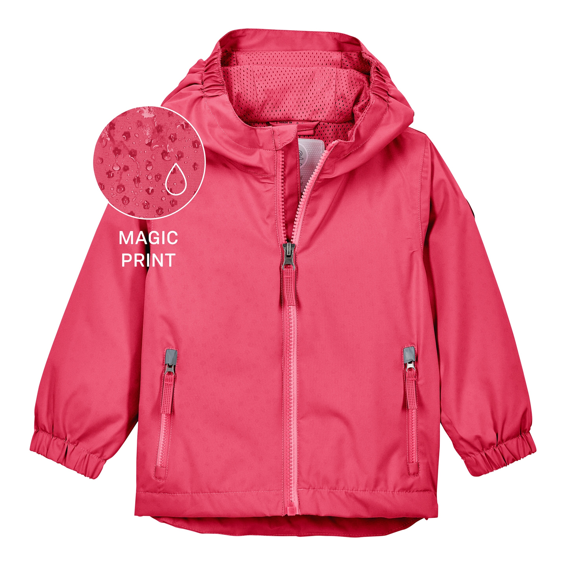 Killtec Regenjacke mit Kapuze und Mitwachsfunktion Magic Print
