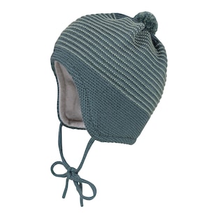 Bonnet d’hiver en maille rayures