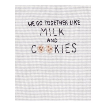 3-tlg. Set 2 Bodys kurzarm und Jogginghose Cookies