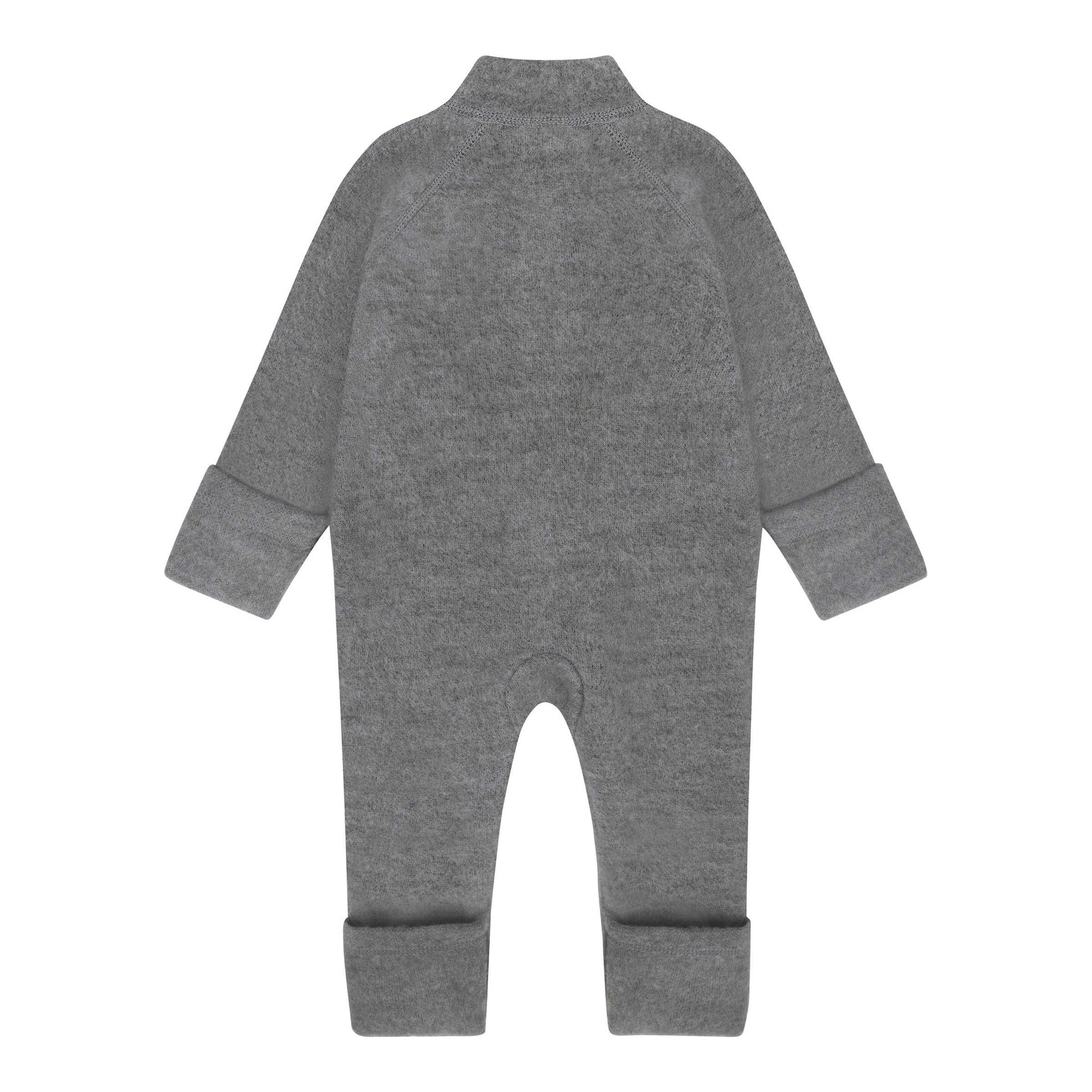 Celavi Wollfleece-Overall mit Klappbündchen