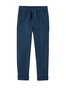 Jungen Hose aus Baumwoll-Leinen-Mix, Bundweite verstellbar