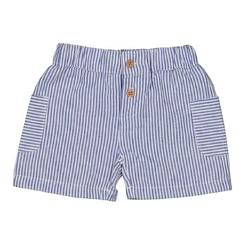 Short en toile avec poches rayures