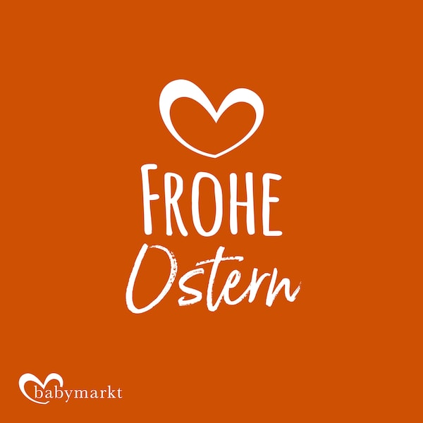 Frohe Ostern - orange