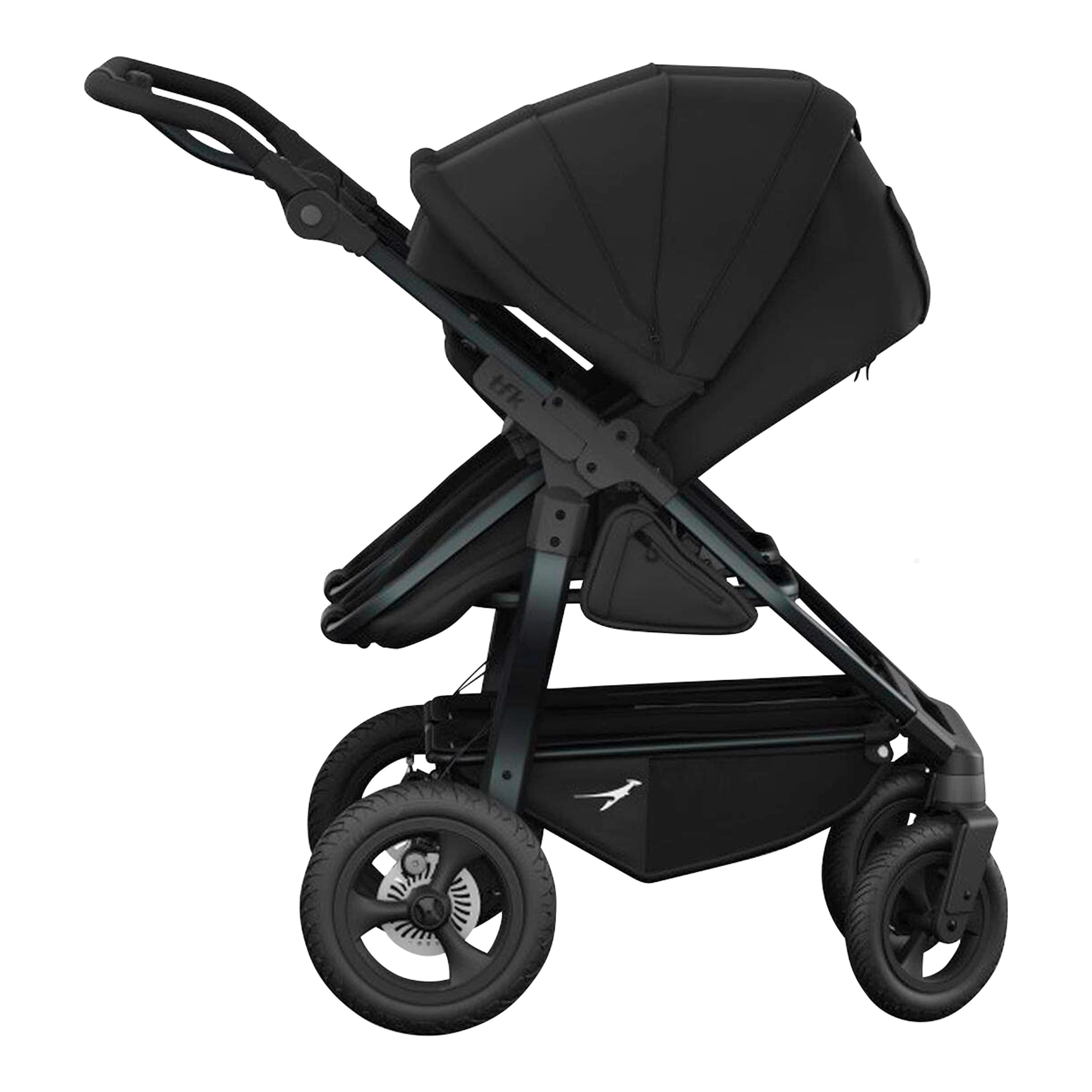 Tfk Kinderwagen Zwillingswagen Duo grau | schwarz