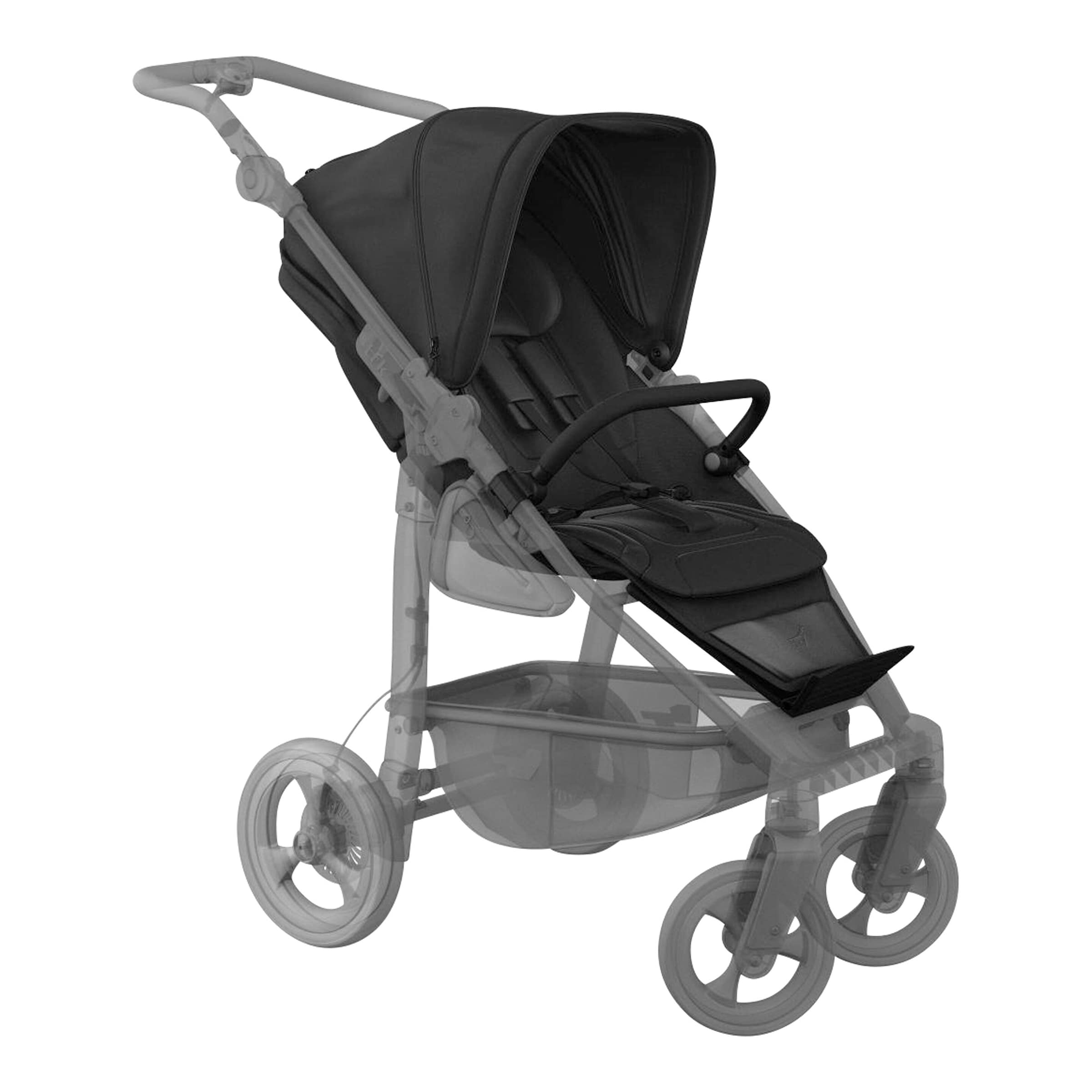 Tfk Kinderwagen Sportwagen Mono 4 grau | schwarz
