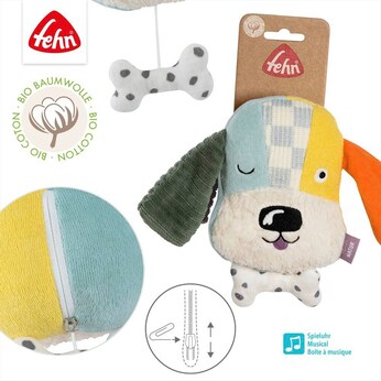 Mini-Spieluhr Hund fehnNATUR 18cm