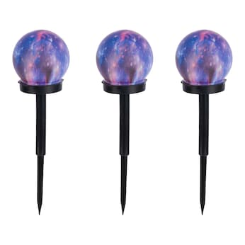 Piquets solaires à LED «Univers», 3 pièces