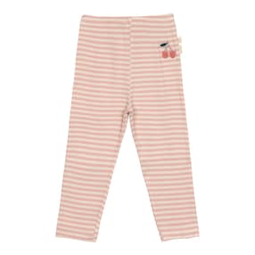 Leggings Rippqualität Ringel Kirschen Little Gang