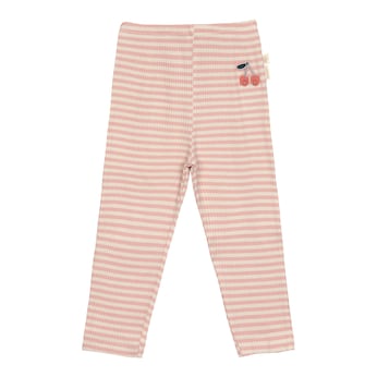 Leggings Rippqualität Ringel Kirschen Little Gang