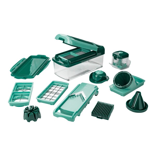 Nicer Dicer Fusion Smart 16 Teilig Nicer Dicer - Gemüseschneider "Nicer Dicer Fusion Smart", 16-teilig - grün
