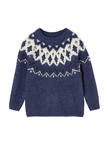 Jungen Jacquard-Pullover