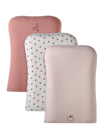 3er-Set Jersey-Schonbezüge für Baby Wickelauflage