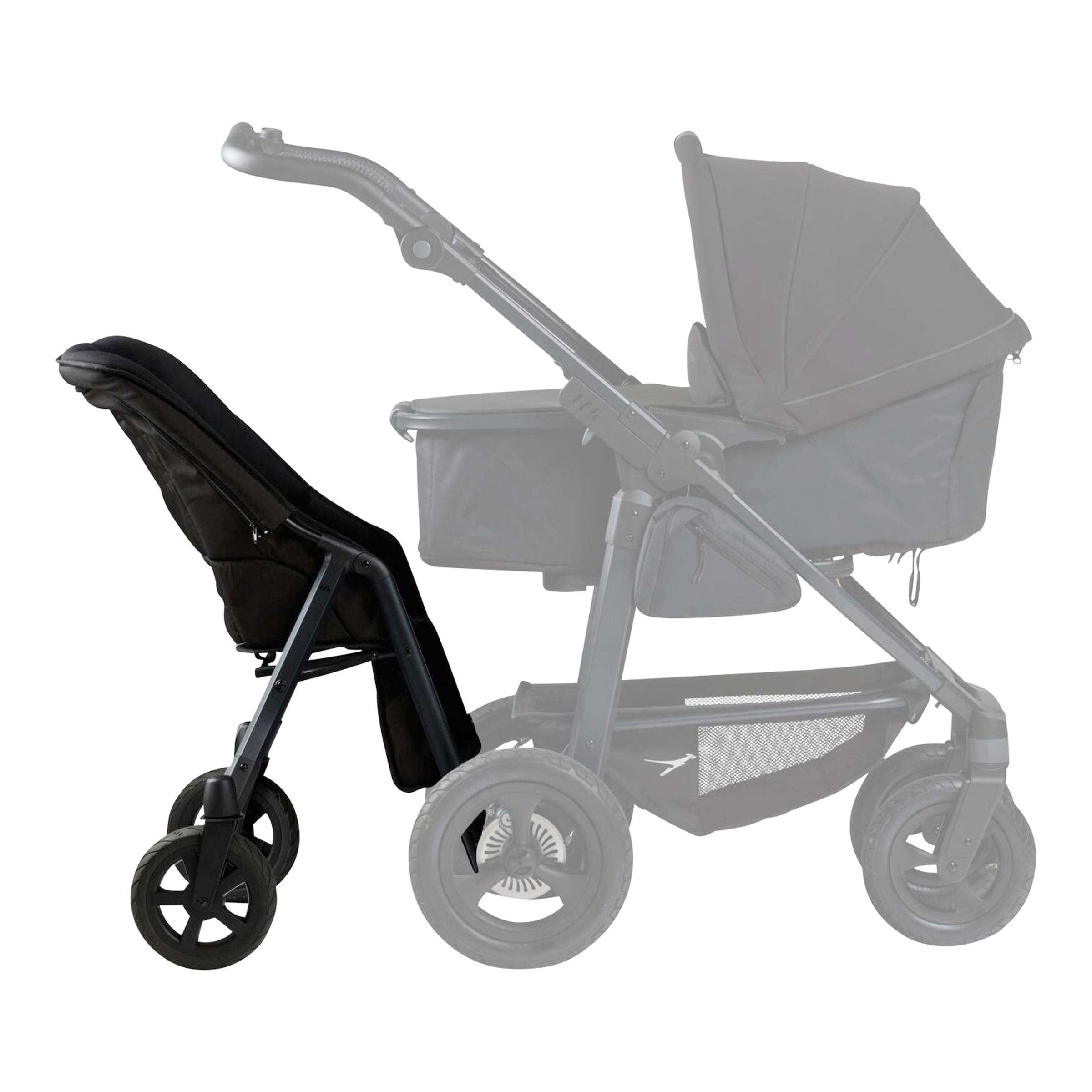 Tfk Zweisitz shuttle für mono 3, mono 4 schwarz