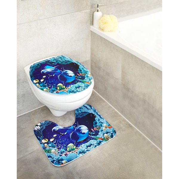 WC-Deckel-Bezug Ozean