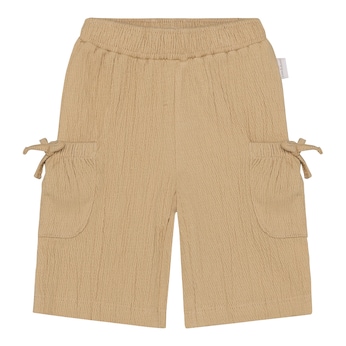 Pantalon en toile crêpe noeuds