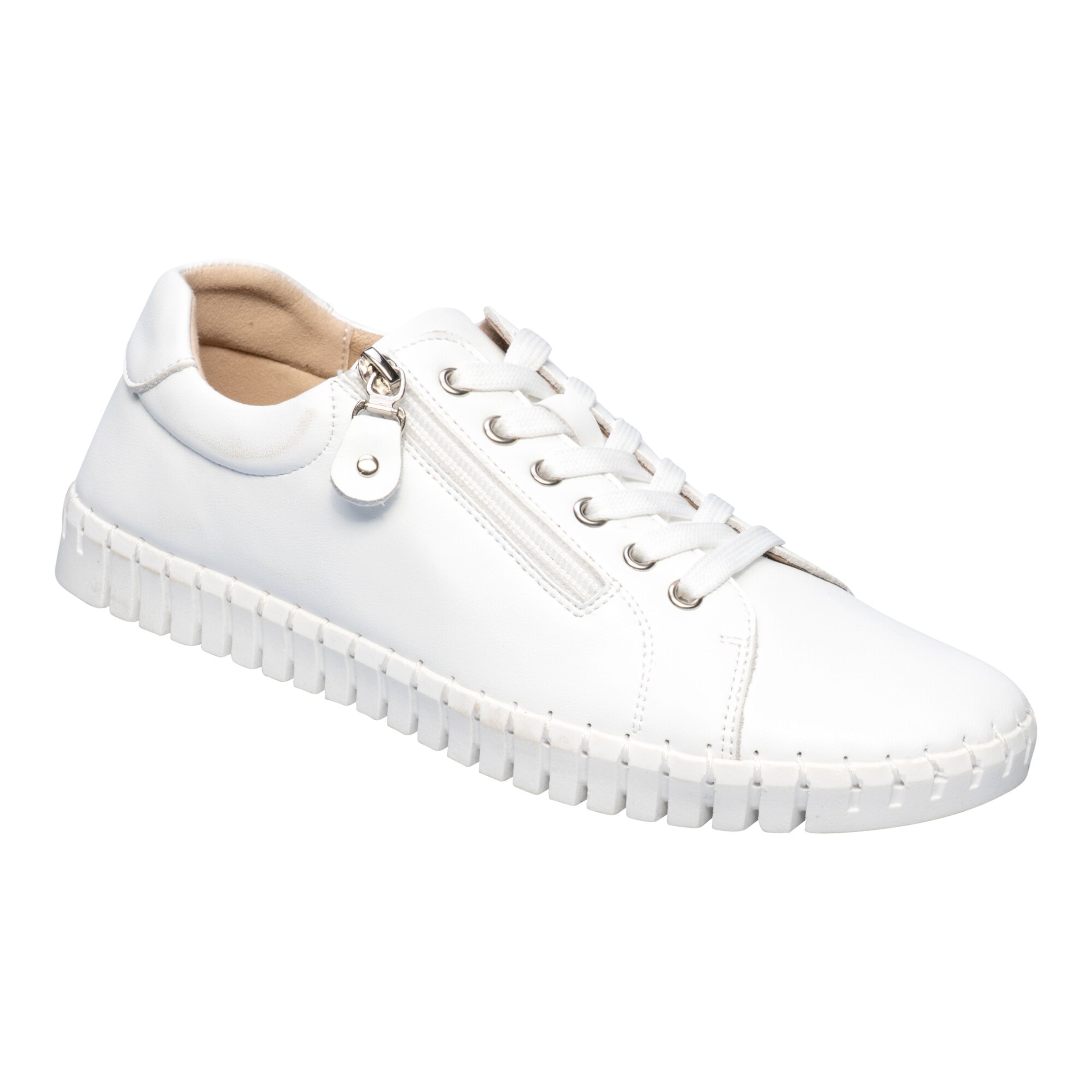 wonderwalk Bequem-Sneaker mit Leder „Miriam“, Größe: 41, weiß