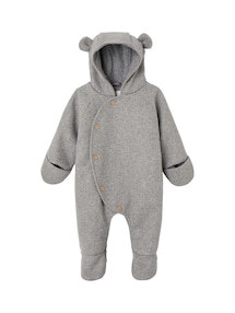 Baby Ausfahrsack mit Kapuze und Knopfverschluss, mit Recycling-Polyester