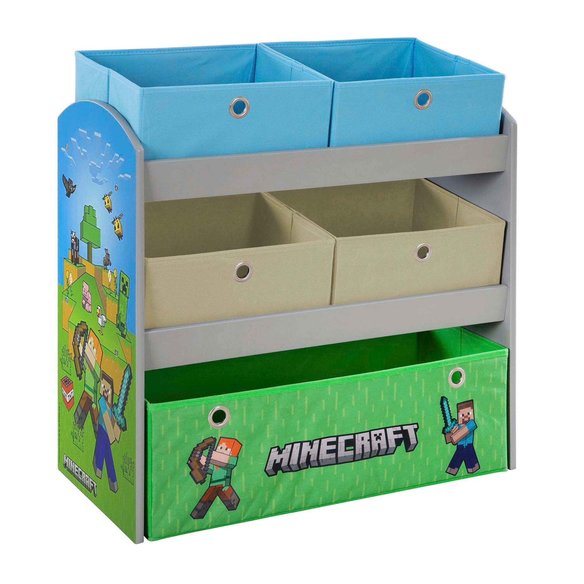 Roba Spielregal mit Stoffboxen Minecraft