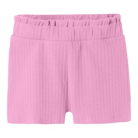 Short matière côtelée