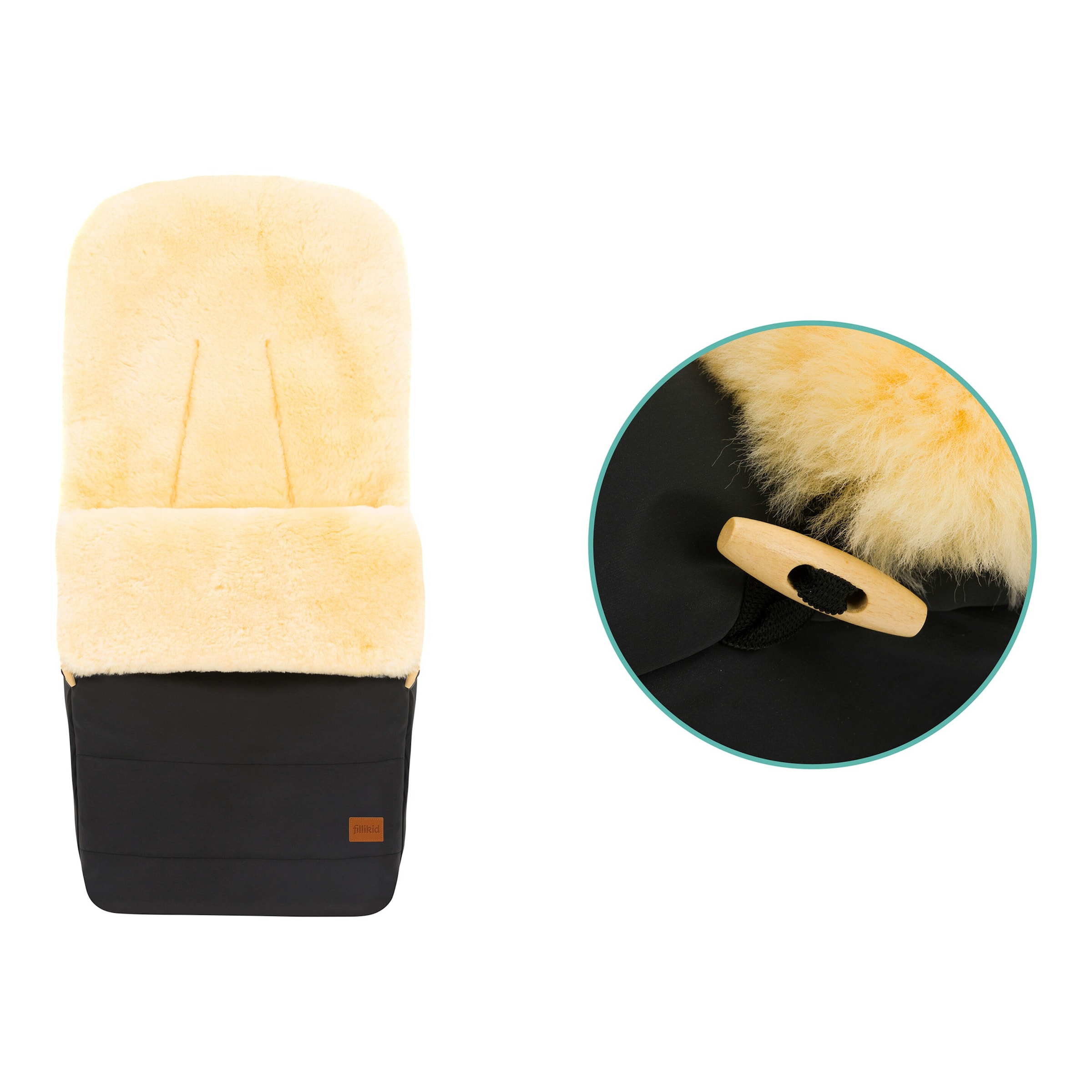 Thumbnail - Fillikid Winterfußsack Bernina Reflect schwarz