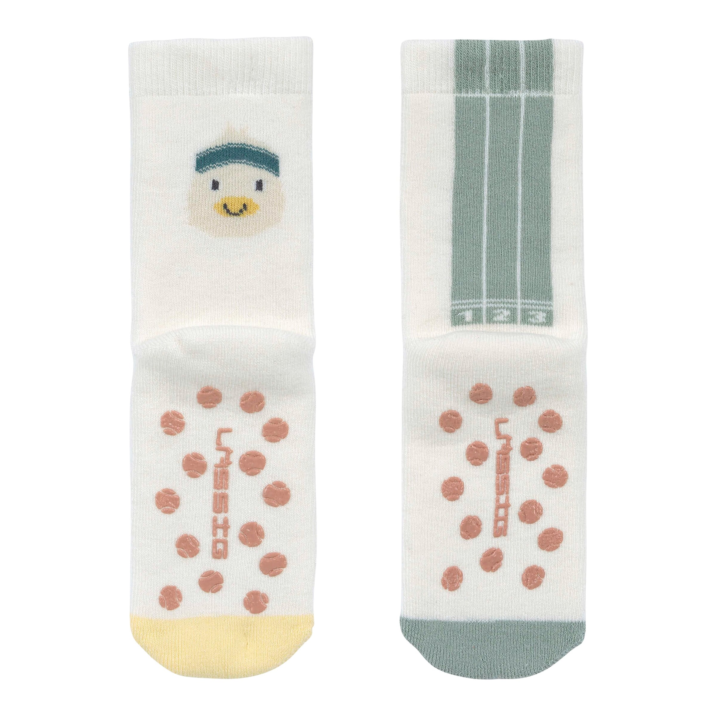 Lässig 2er-Pack ABS Socken Ente Streifen