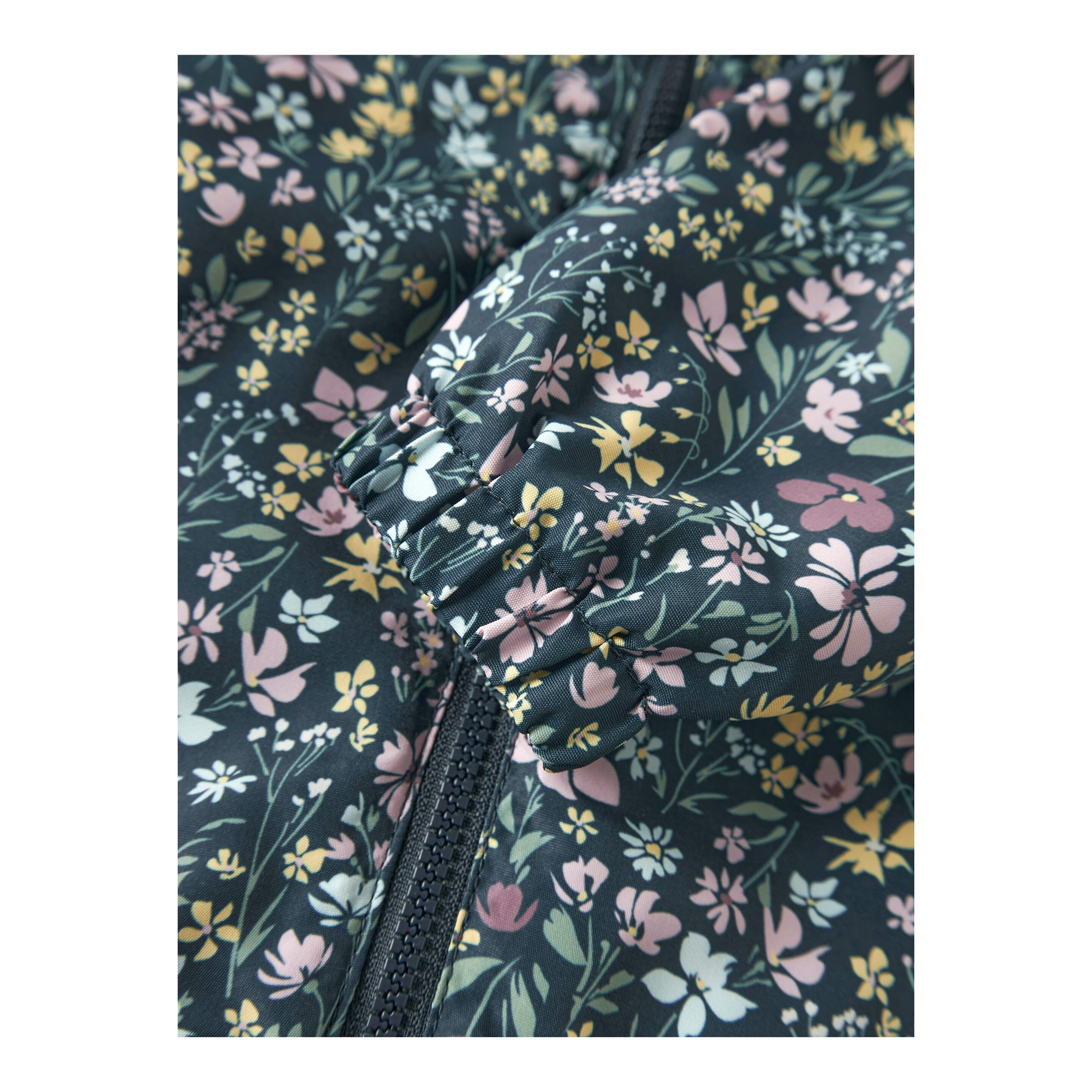 Windbreaker mit abnehmbarer Kapuze Blumen