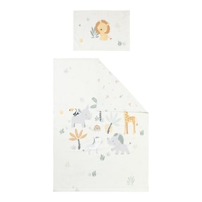 Wende-Bettwäsche Afrika 100x135/40x60 cm
