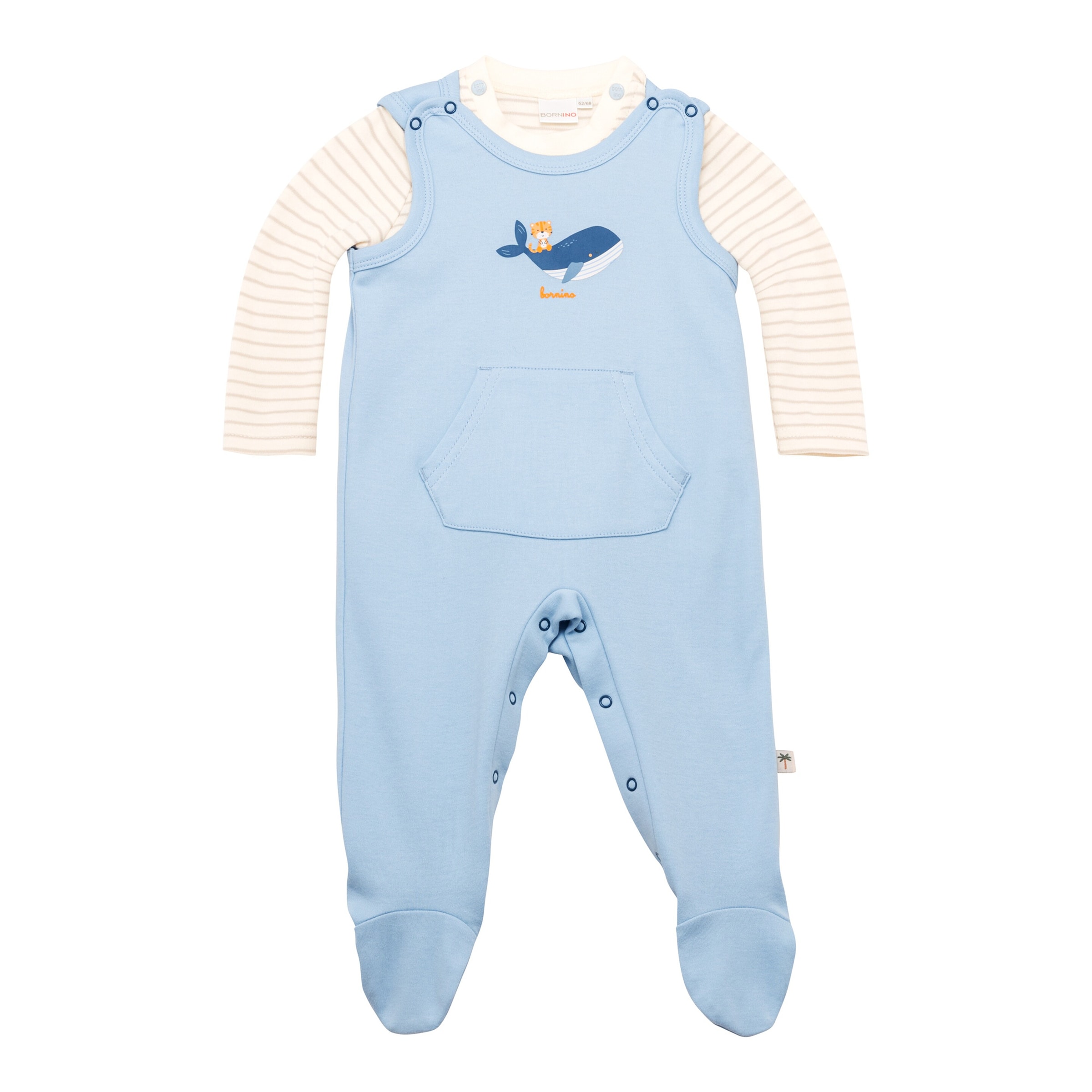 Bornino Sunny Adventure Strampler-Set 2-tlg. mit Shirt Wal
