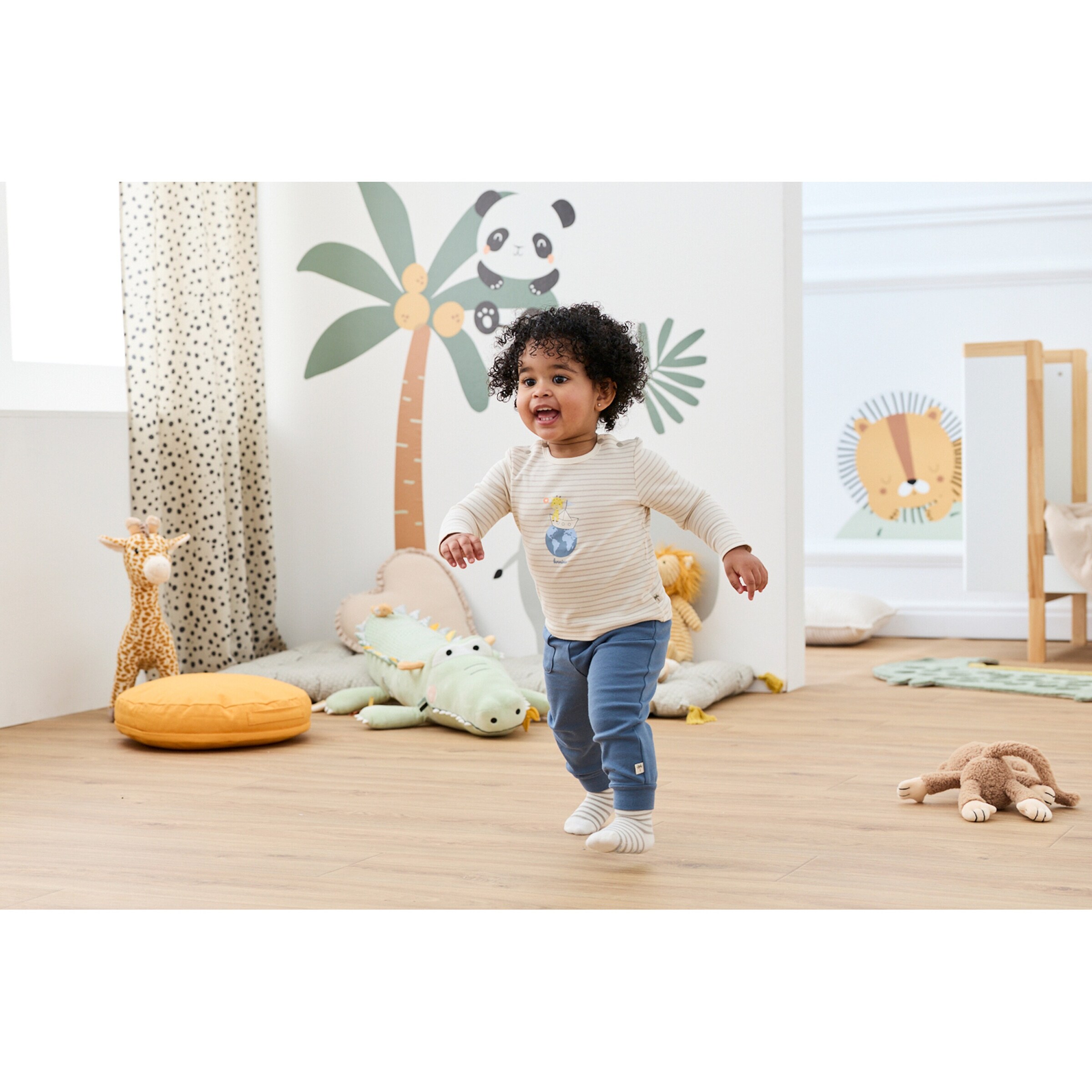 Thumbnail - Bornino Sunny Adventure Shirt langarm Ringel Sunny Adventure