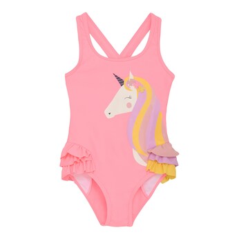 Badeanzug Rüschen Einhorn 